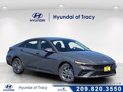 2026 Hyundai Elantra Hybrid Blue Sedan