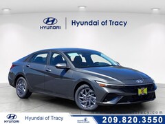 2026 Hyundai Elantra Hybrid Blue Sedan