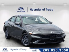 2026 Hyundai Elantra Hybrid Blue Sedan