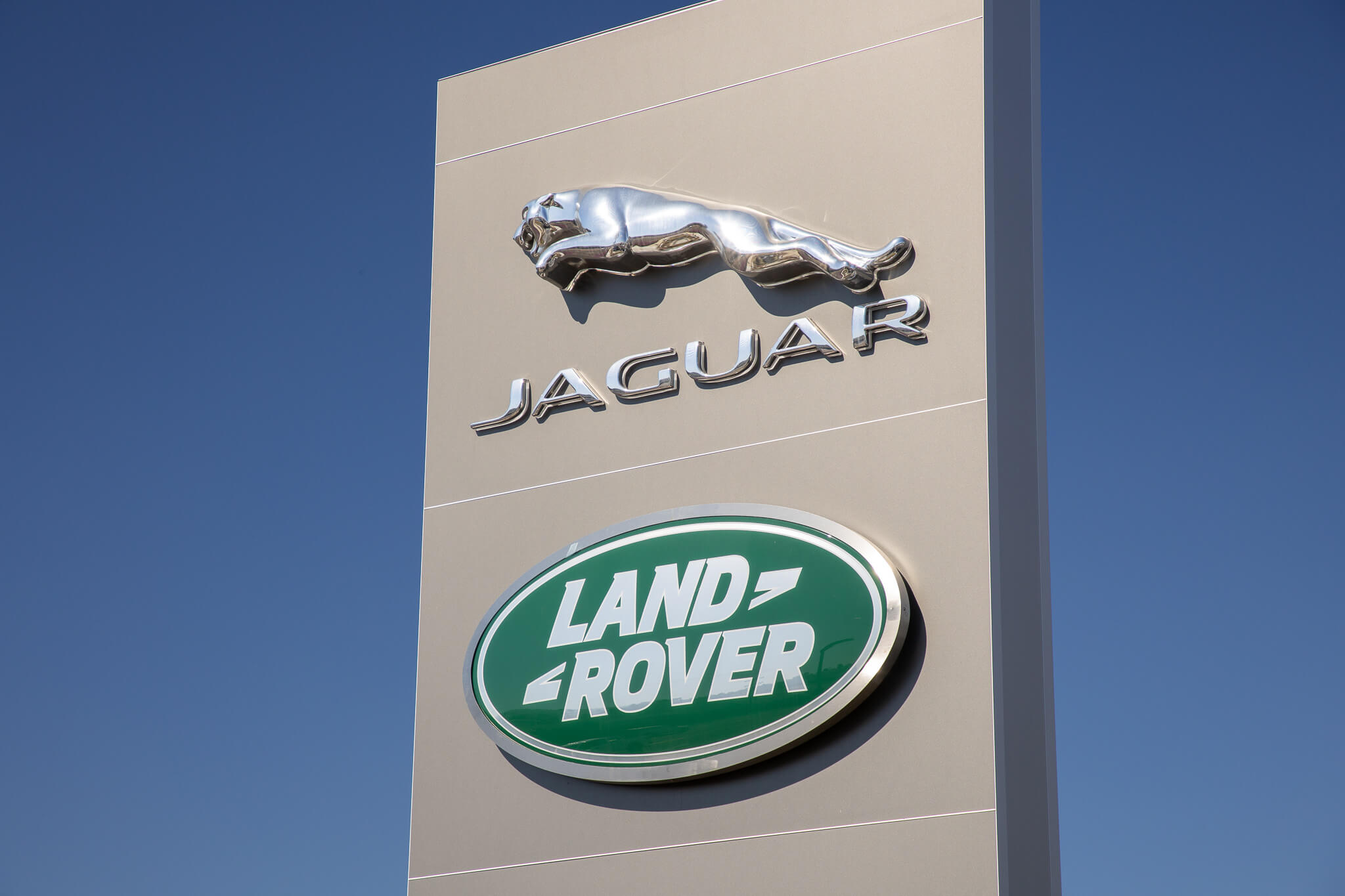 Signage at Land Rover South Bay