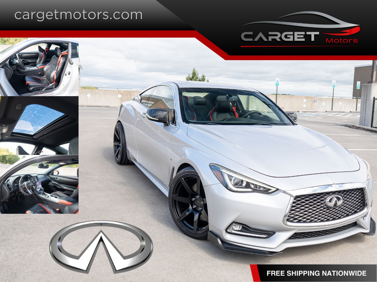 Silver 2017 INFINITI Q60 Coupe All-Wheel Drive 7-Speed Automatic