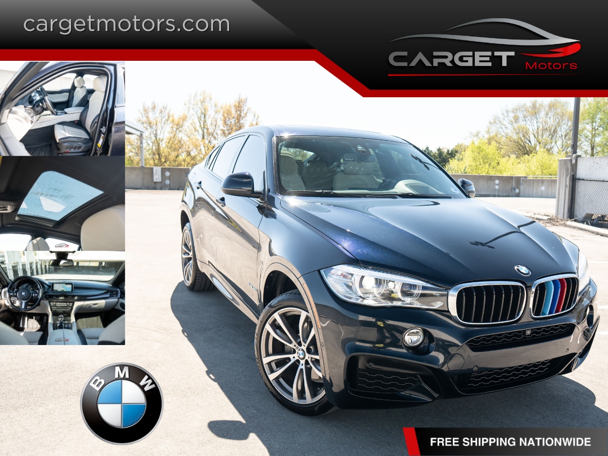Black 2019 BMW X6 xDrive50i AWD SUV / Crossover All-Wheel Drive 8-Speed Automatic