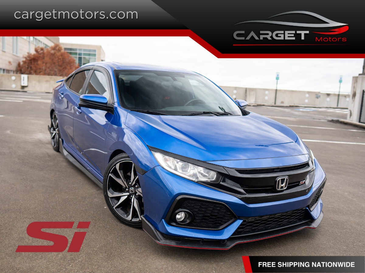 Blue 2019 Honda Civic Sedan Front-Wheel Drive 6-Speed Manual
