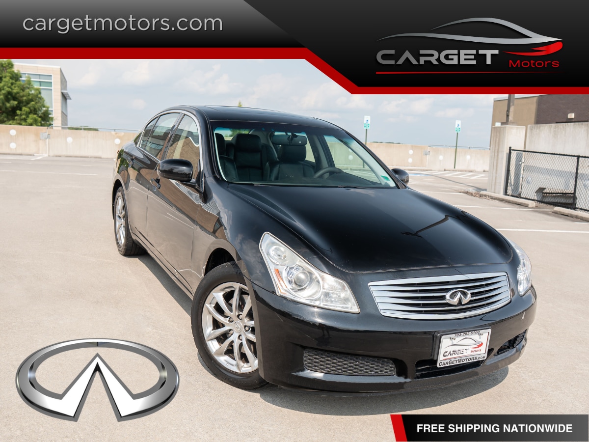 Black 2008 INFINITI G35 Sedan All-Wheel Drive 5-Speed Automatic