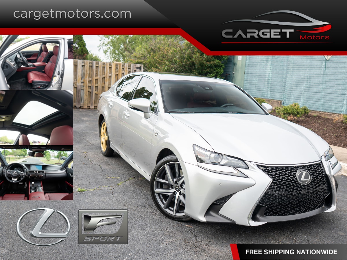 Silver 2018 Lexus GS 350 F Sport RWD Sedan Rear-Wheel Drive 8-Speed Automatic