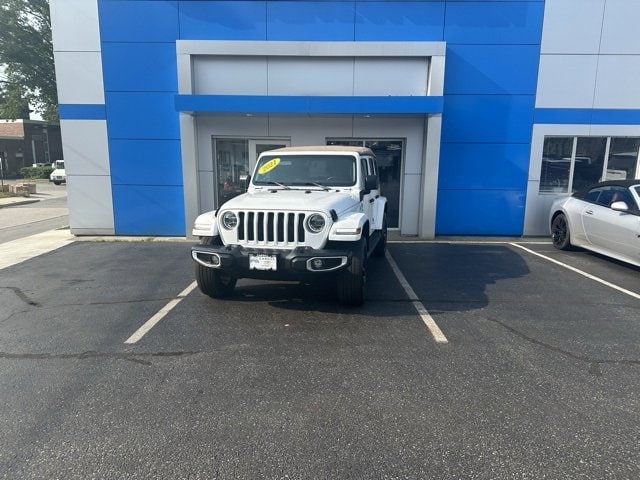 Used 2021 Jeep Wrangler Unlimited Sahara 4XE with VIN 1C4JJXP62MW747851 for sale in Putnam, CT