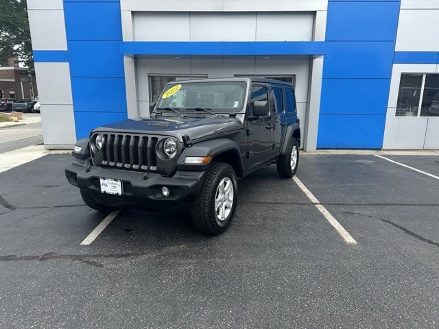 Used 2022 Jeep Wrangler Unlimited Sport S with VIN 1C4HJXDG4NW133235 for sale in Putnam, CT