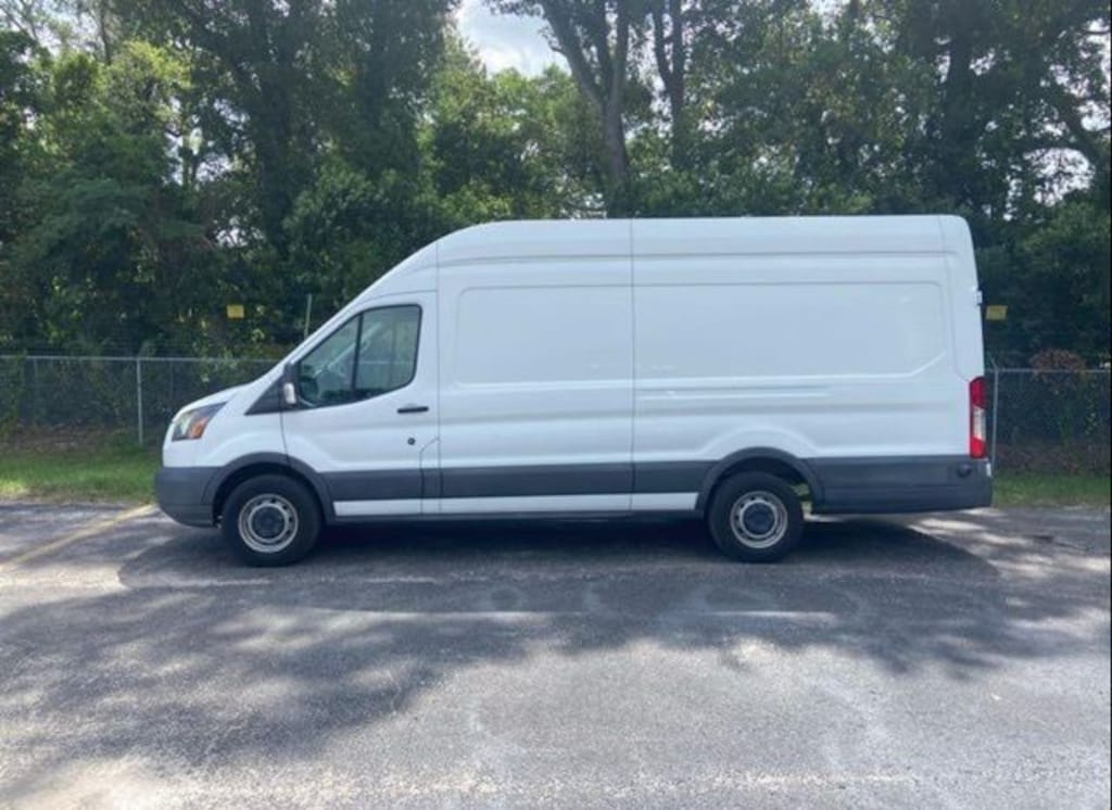 Used 2017 Ford Transit-350 w/Sliding Pass-Side Cargo-Door Van High Roof Extended-Length Cargo Van