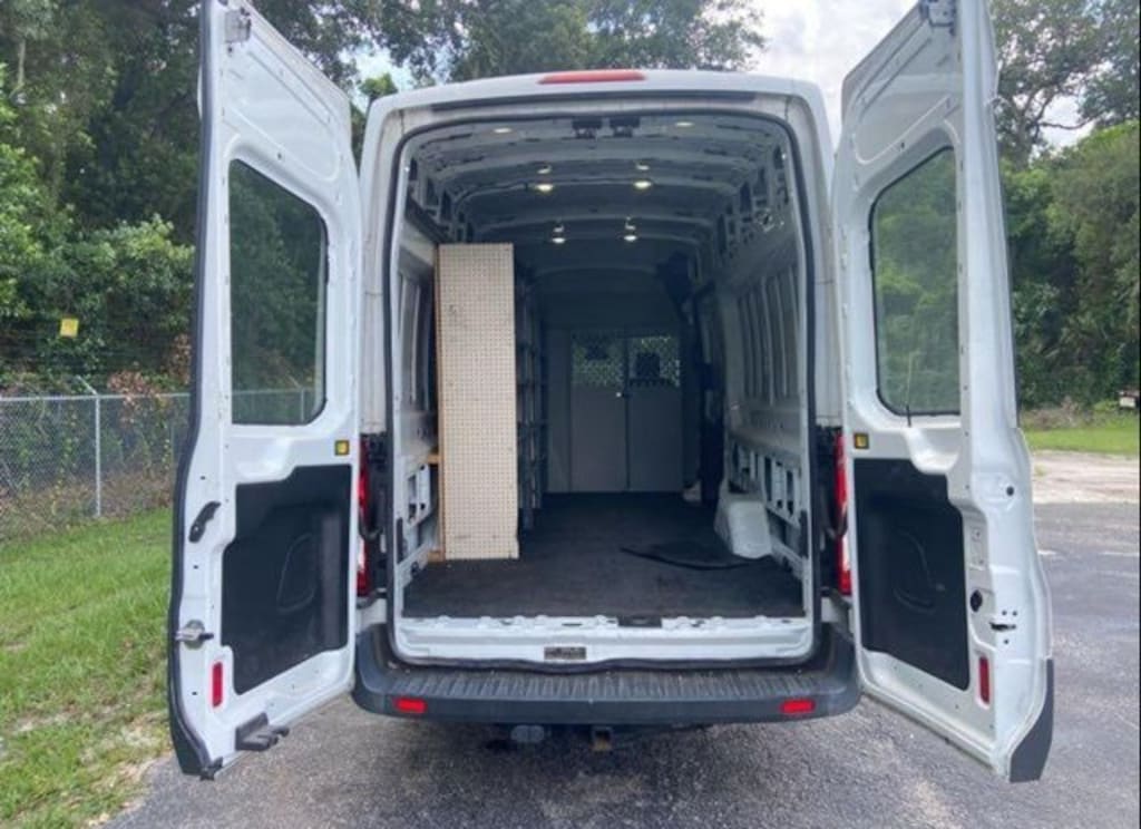 Used 2017 Ford Transit-350 w/Sliding Pass-Side Cargo-Door Van High Roof Extended-Length Cargo Van
