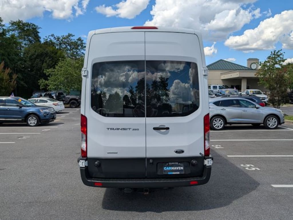 Used 2017 Ford Transit-350 w/Sliding Pass-Side Cargo-Door Van High Roof Extended-Length Cargo Van