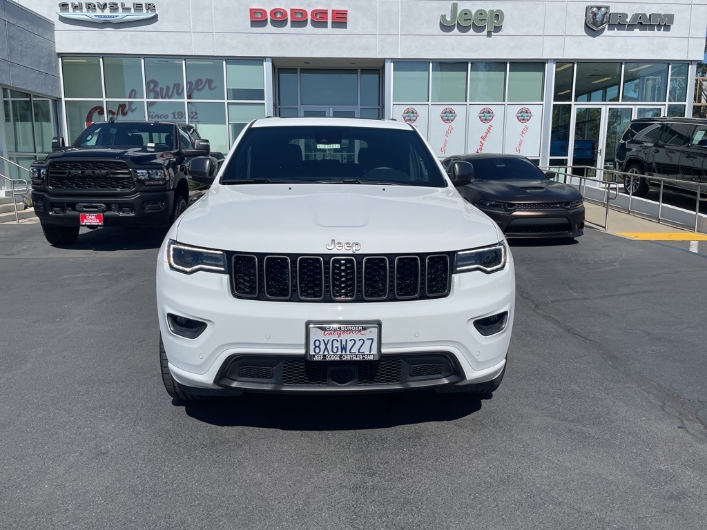 Certified 2021 Jeep Grand Cherokee 80th Edition with VIN 1C4RJFBG5MC672433 for sale in La Mesa, CA