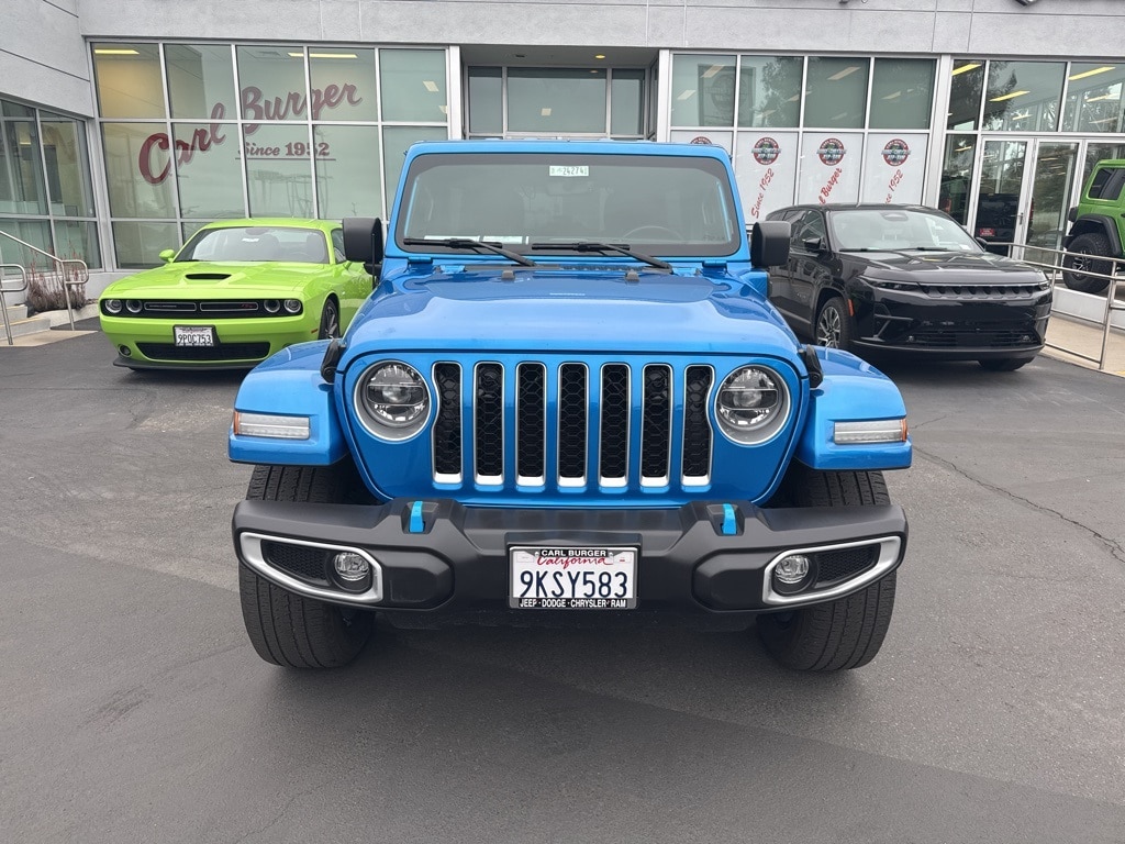 Certified 2022 Jeep Wrangler Unlimited Sahara 4XE with VIN 1C4JJXP69NW170074 for sale in La Mesa, CA