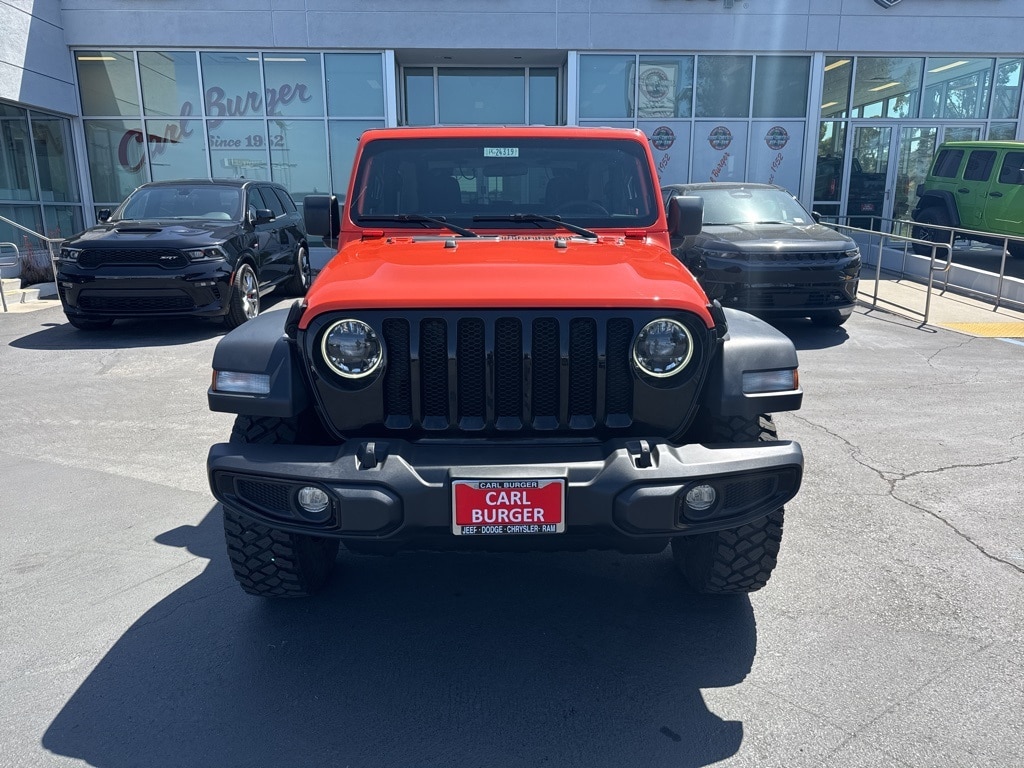 Certified 2023 Jeep Wrangler 2-Door Willys with VIN 1C4GJXAG8PW672749 for sale in La Mesa, CA