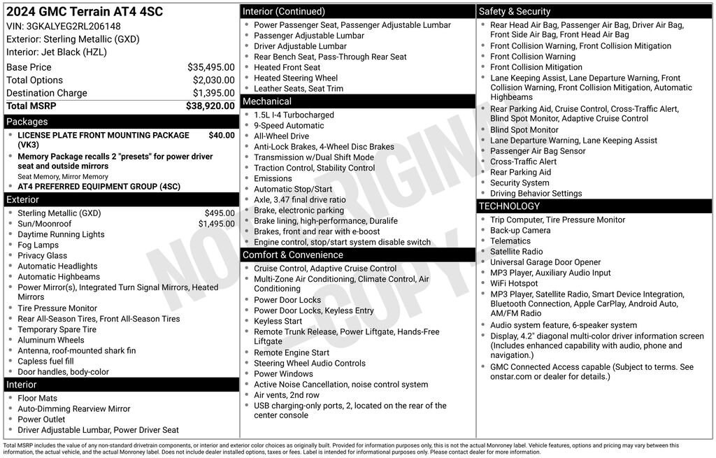 Used 2024 GMC Terrain AT4 SUV