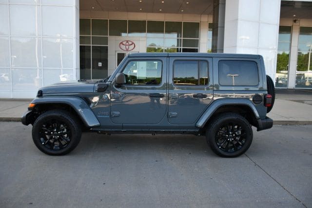 Used 2025 Jeep Wrangler 4xe Sahara 4XE with VIN 1C4RJXP60SW577795 for sale in Columbus, MS