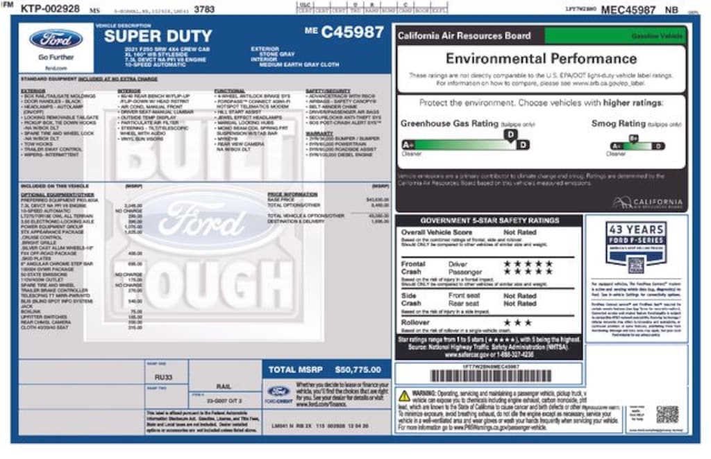 Used 2021 Ford F-250 Truck Crew Cab