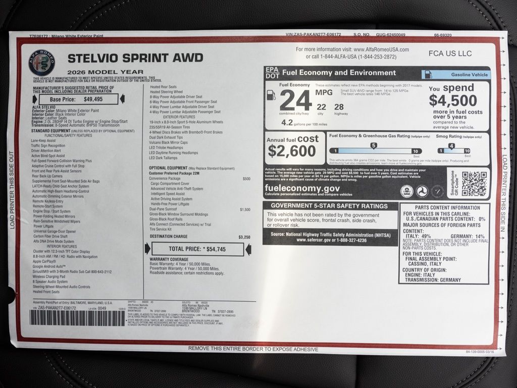 2026 Alfa Romeo Stelvio Base - Photo 68