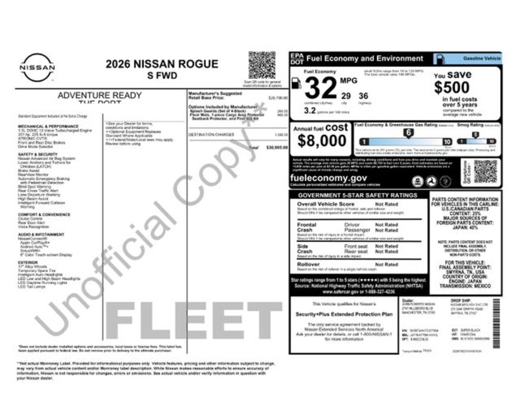 Used 2026 Nissan Rogue S SUV