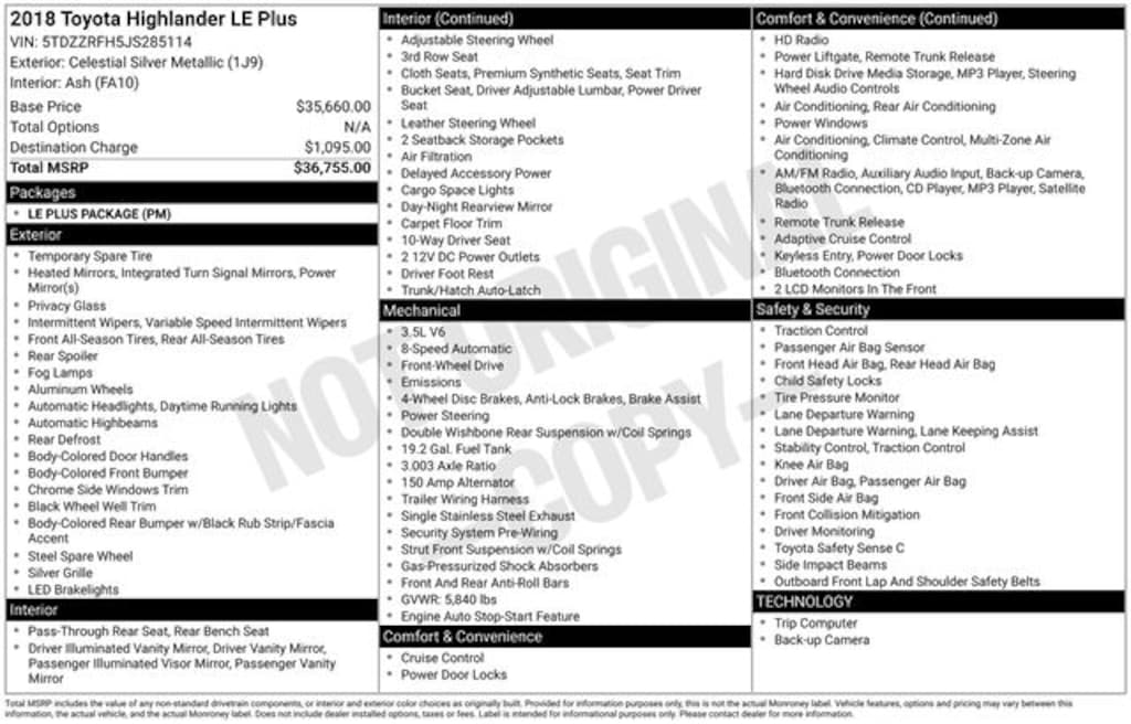 Used 2018 Toyota Highlander SUV