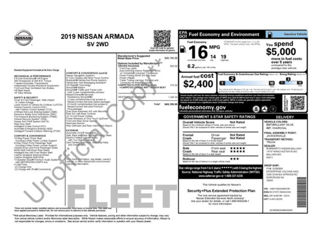 Used 2019 Nissan Armada SV SUV