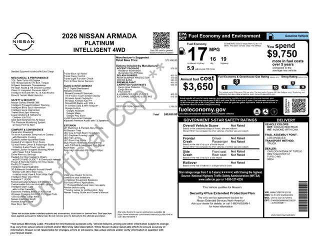 2026 Nissan Armada Platinum's photo