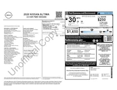 2026 Nissan Altima SR Sedan