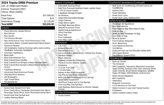 2024 Toyota GR86