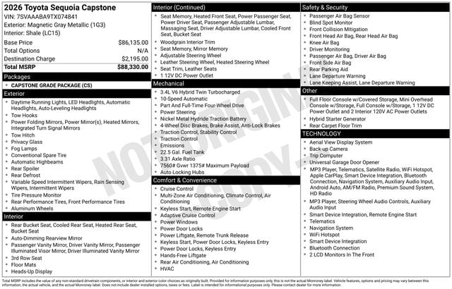 2026 Toyota Sequoia Capstone - Photo 33