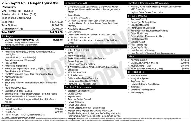 2026 Toyota Prius Plug-in Hybrid XSE Premium - Photo 28