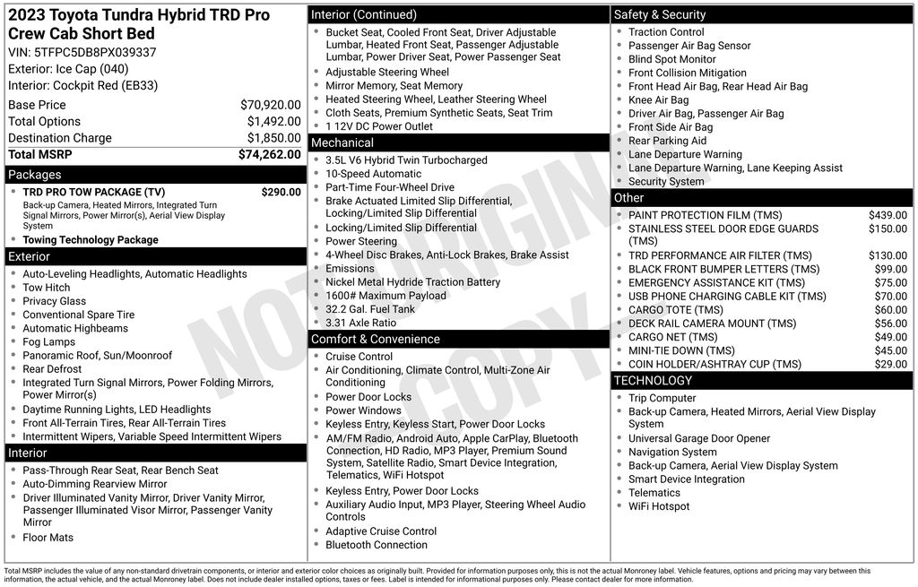 2023 Toyota Tundra TRD Pro - Photo 6