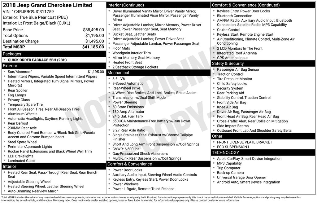 2018 Jeep Grand Cherokee Limited's photo