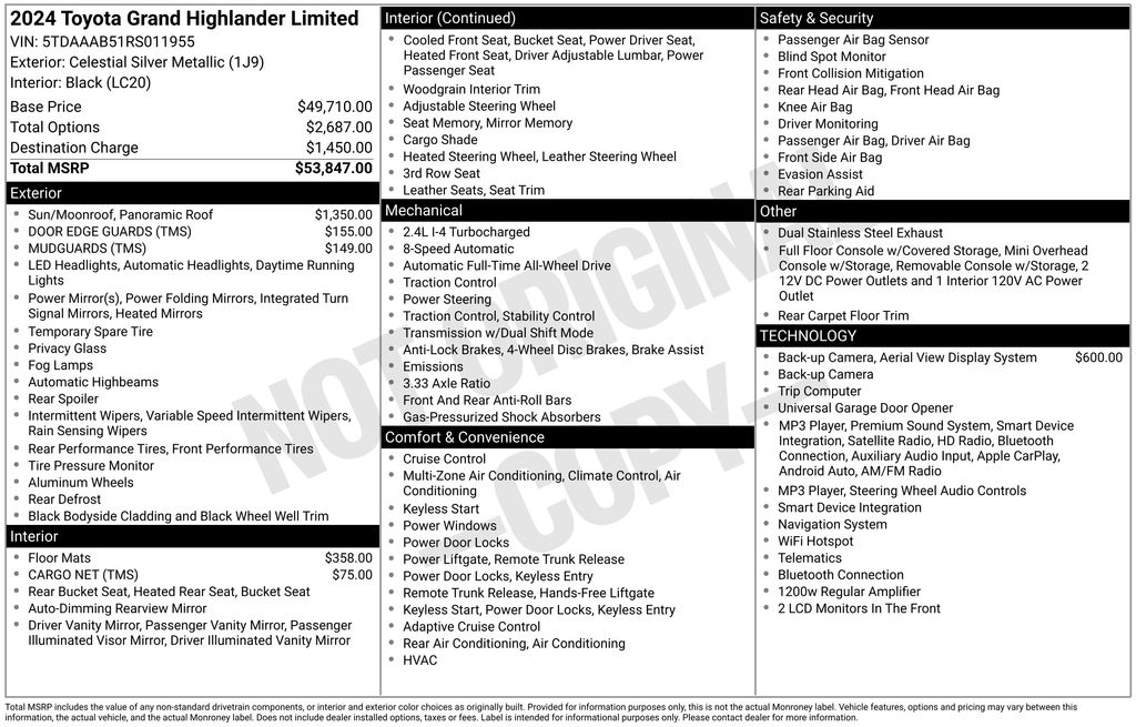 2024 Toyota Grand Highlander XLE