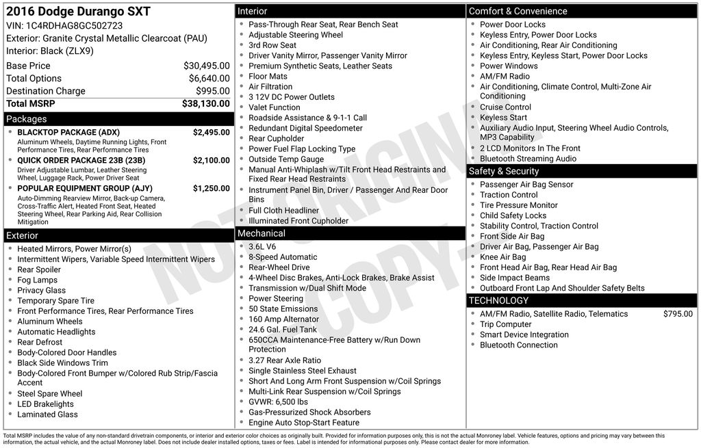 2016 Dodge Durango SXT Plus's photo