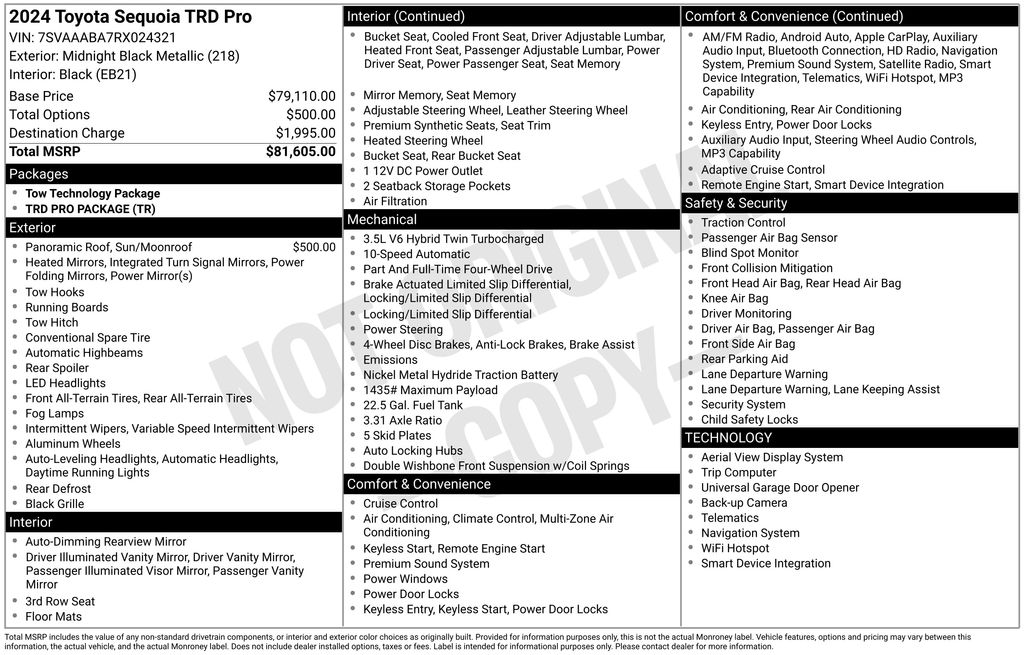 2024 Toyota Sequoia TRD Pro 4WD i-FORCE MAX Hybrid's photo
