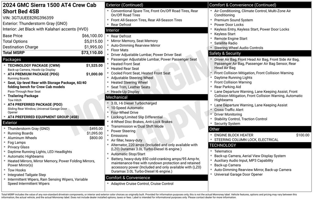 2024 GMC Sierra 4WD Crew Cab Short Box AT4's photo