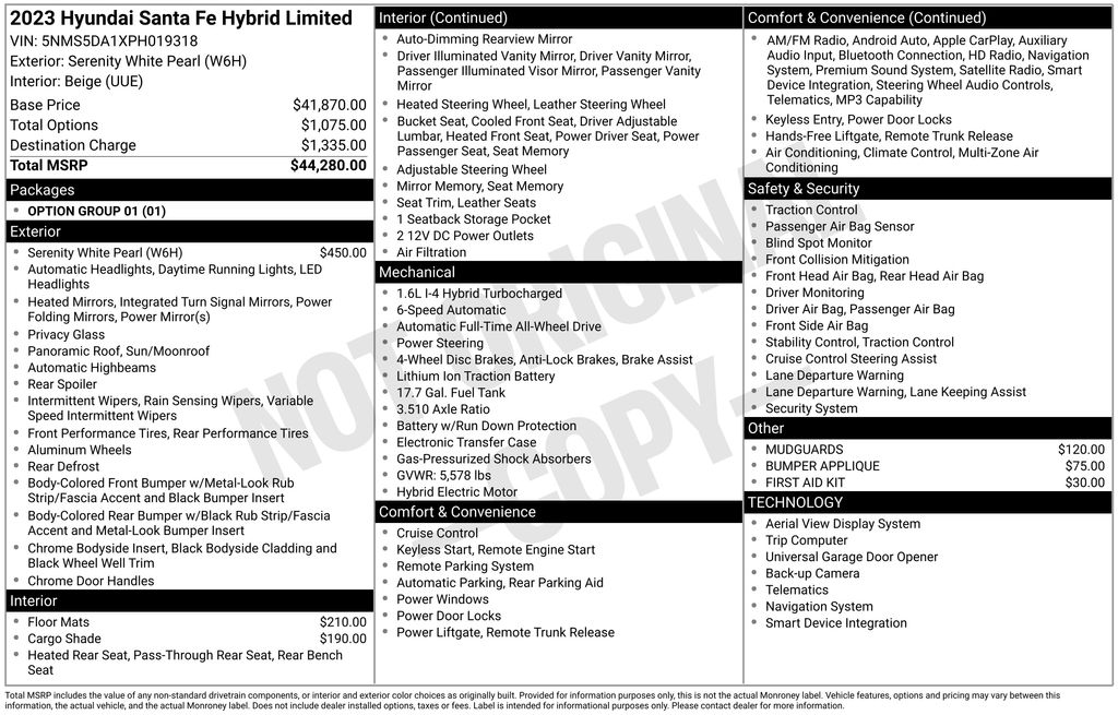 2023 Hyundai Santa Fe Limited HEV's photo