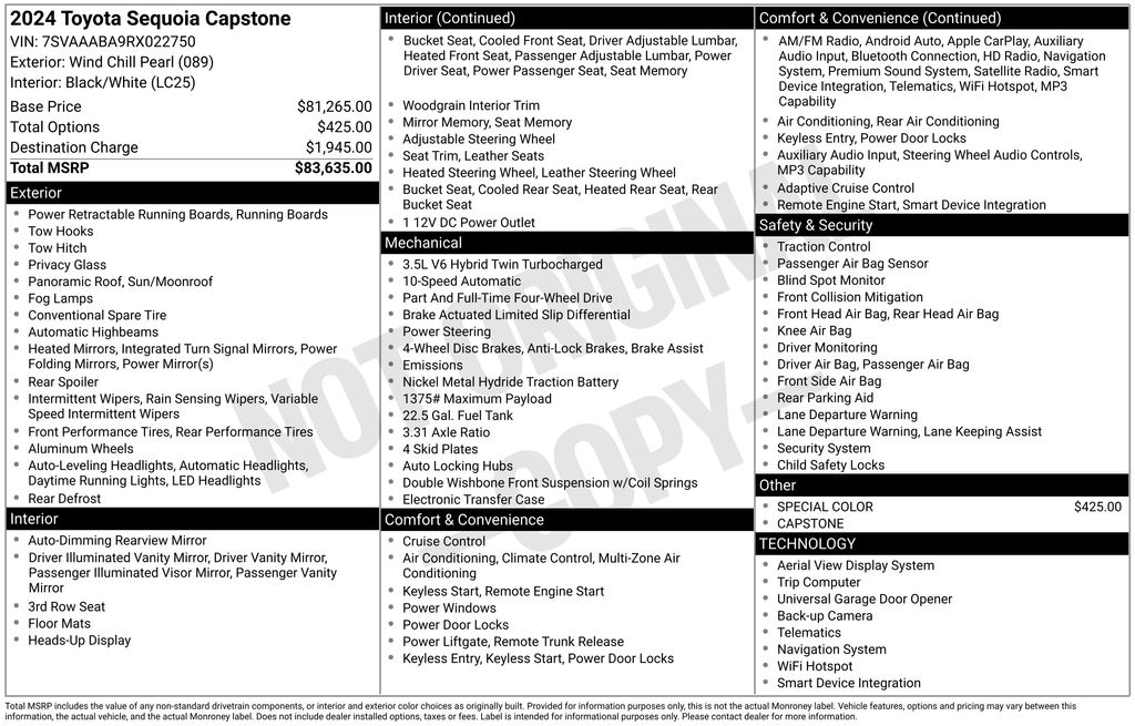 2024 Toyota Sequoia Capstone 4WD i-FORCE MAX Hybrid's photo