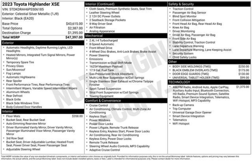 Used 2023 Toyota Highlander XSE SUV