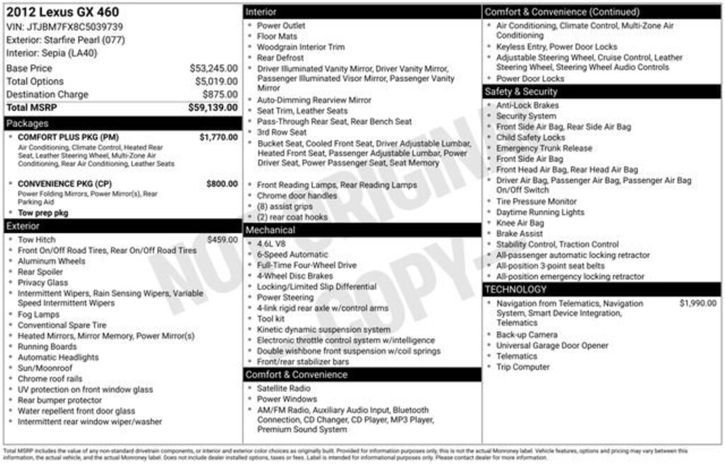 Used 2012 Lexus GX 460 SUV