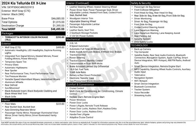 Used 2024 Kia Telluride EX X-Line SUV