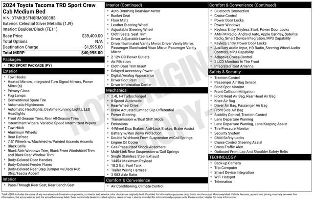 2024 Toyota Tacoma SR5 - Photo 7