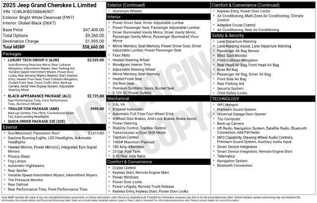 Used 2025 Jeep Grand Cherokee L Limited SUV