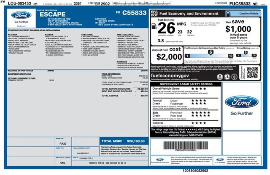 Used 2015 Ford Escape SE SUV