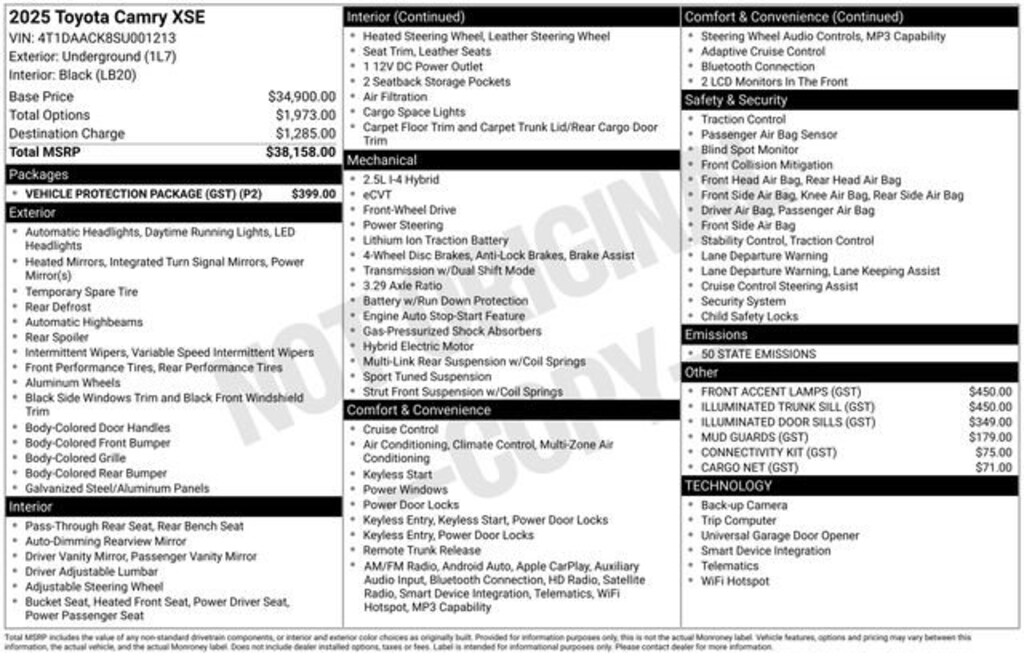 Used 2025 Toyota Camry Sedan