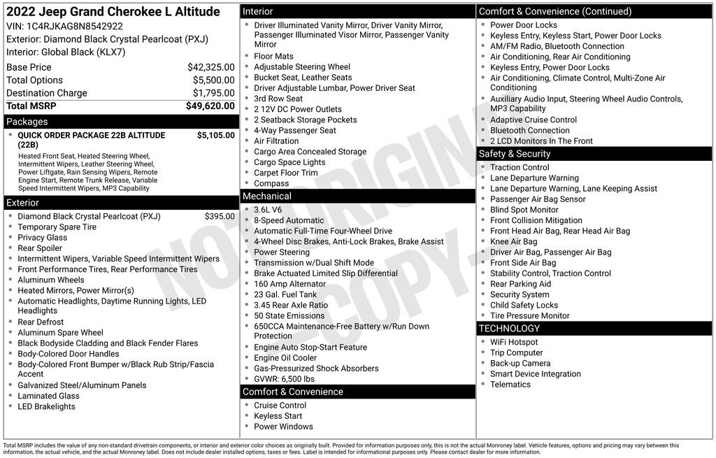 Used 2022 Jeep New Grand Cherokee Laredo SUV