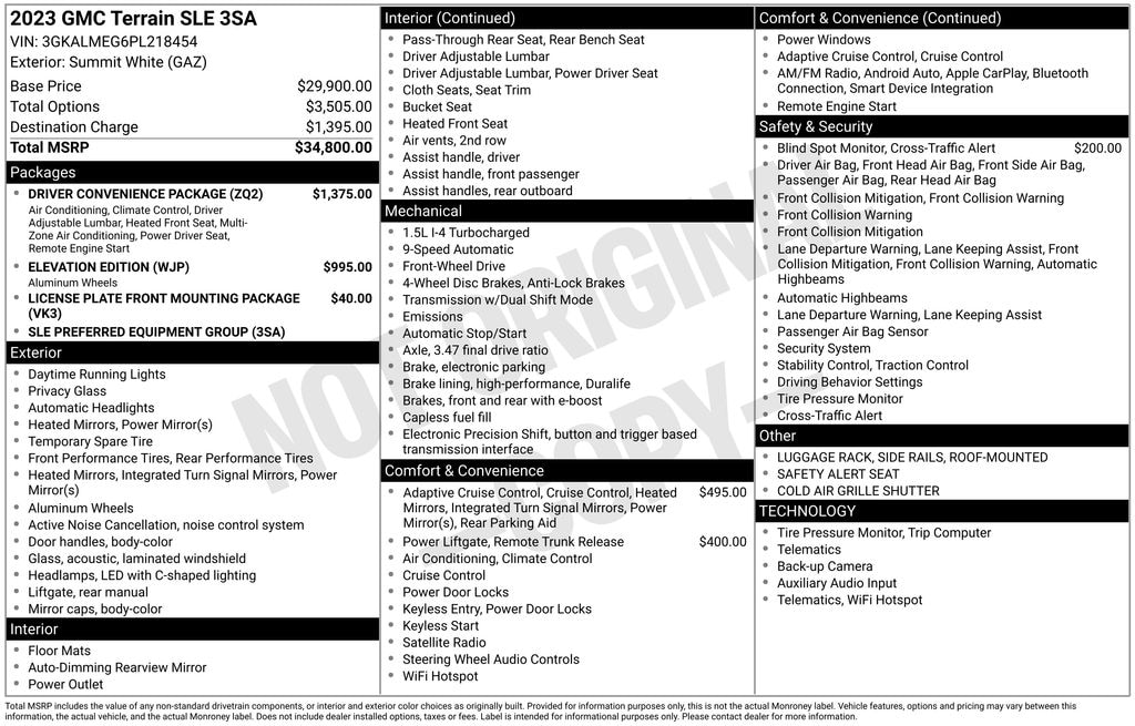 Used 2023 GMC Terrain SLE SUV