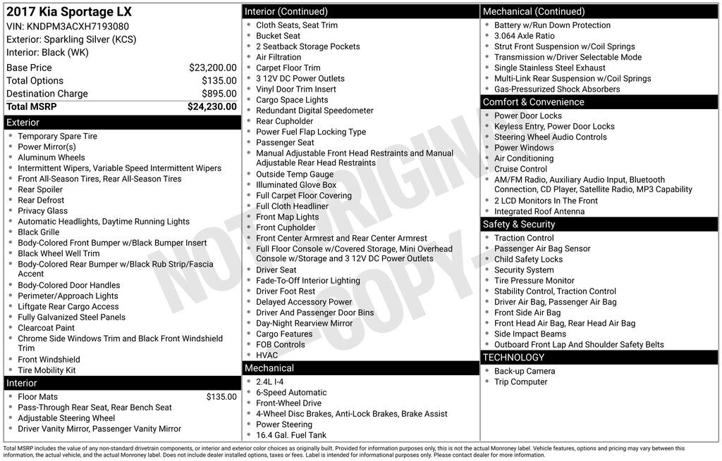 Used 2017 Kia Sportage LX SUV