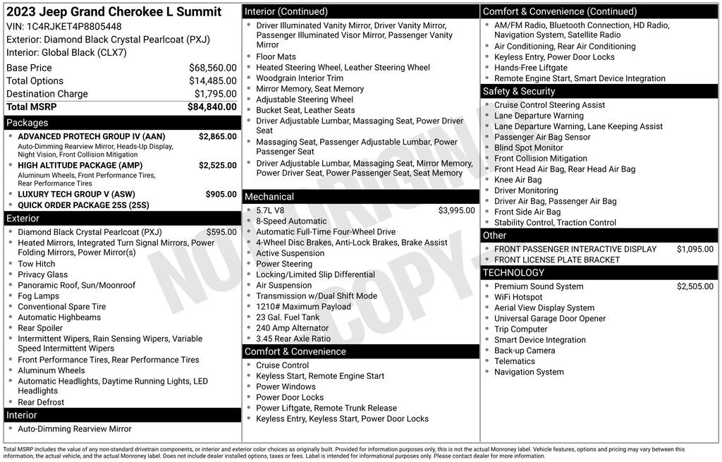 Used 2023 Jeep Grand Cherokee L Summit SUV