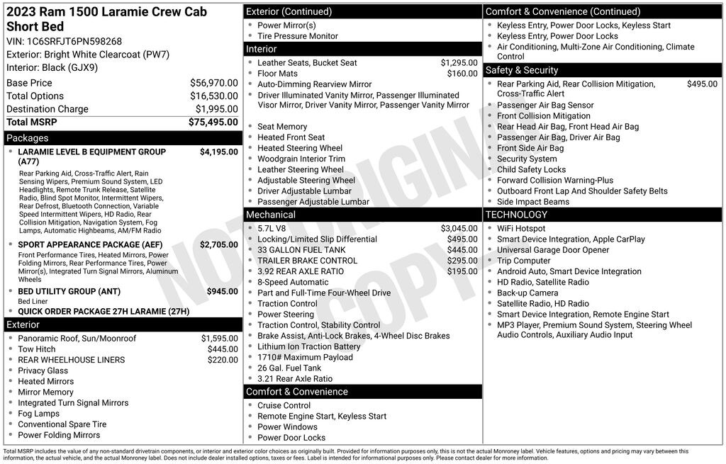 Used 2023 Ram 1500 Laramie Truck Crew Cab