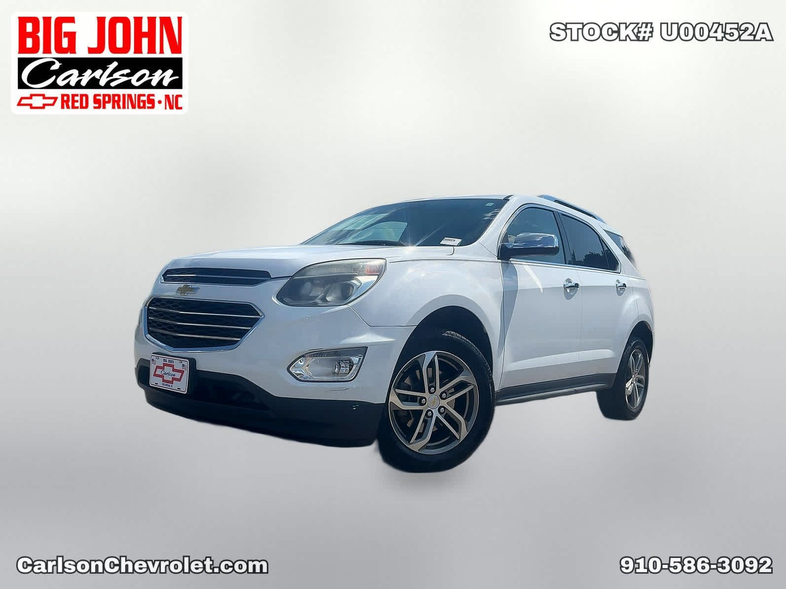 Used 2017 Chevrolet Equinox Premier with VIN 2GNALDEK6H1507585 for sale in Red Springs, NC